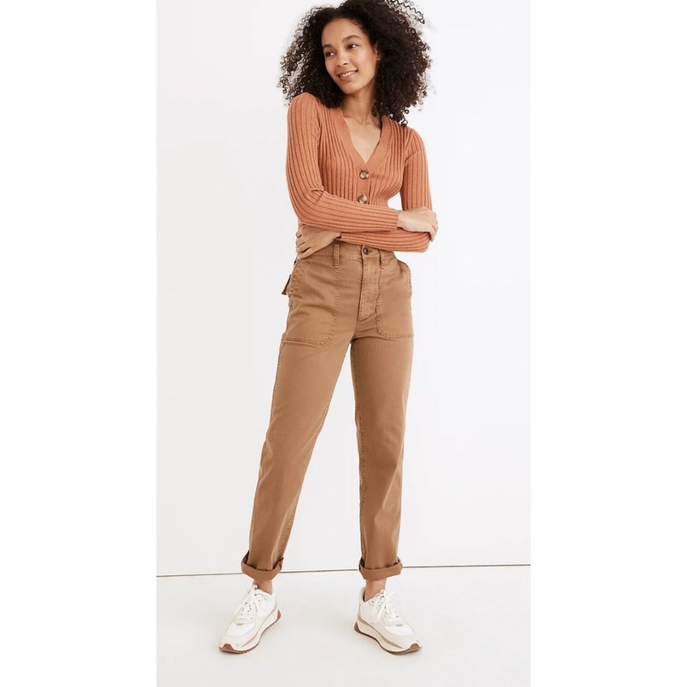 Madewell Women's Perfect Vintage Straight Pant Walnut Brown Size 28